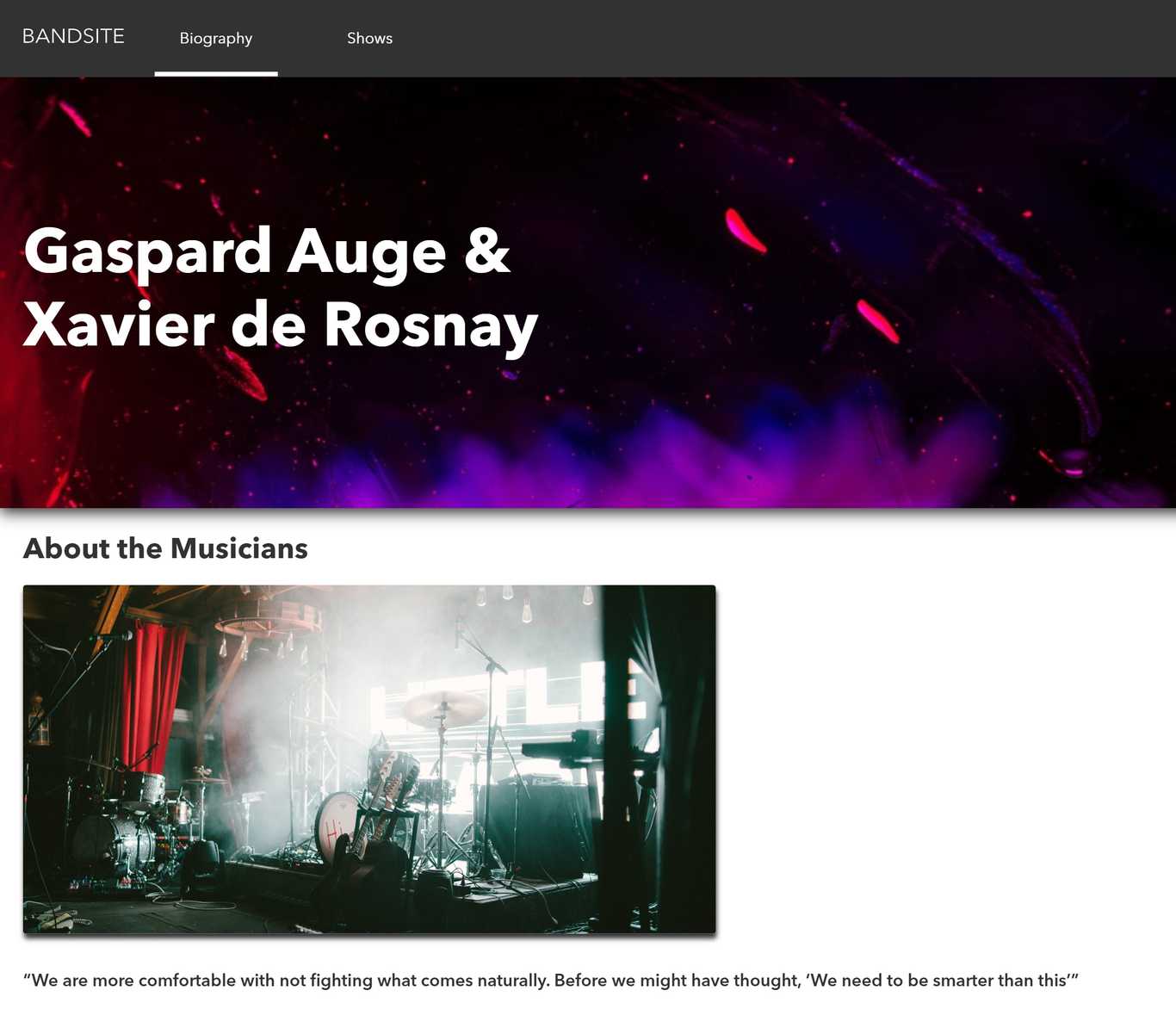 BandSite